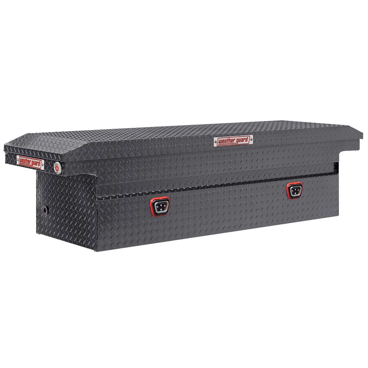 Weather Guard 121-6-04 Aluminum Low Profile Saddle/Crossover Box - Gunmetal Gray